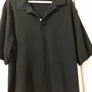 Black size L  lands end polo